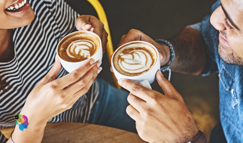 a casual coffee date in a post about how to get over someone you never dated