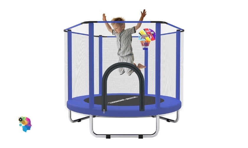 Trampoline in a post about the best sensory toys for autism